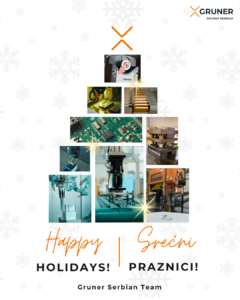 Holiday greeting Gruner Serbian Team.
